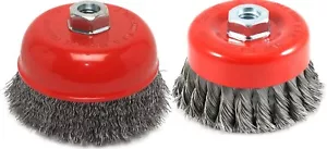 5-inch Cup Wire Brush 12 PCS (Coarse/Crimped & Twisted/Knotted Mix) for Grinder - Picture 1 of 10