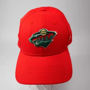 Fanatics Minnesota Wild NHL kastanienbraune Mütze Riemen Rücken Puff bestickte Kugelkappe - Bild 1 von 18