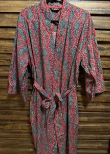 Vintage Christian Dior Monsieur Robe Mens One Size Red Paisley EUC - Picture 1 of 11