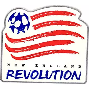 New England Revolution 1996 Vintage Logo & Name MLS Pin - Picture 1 of 4