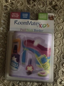 RoomMates Kids Peel & Stick Border Make up Purse Shoe Accessories Decal 2 lot - Picture 1 of 5
