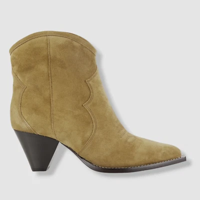 $850 Isabel Marant Mujer Beige Darizo Western Gamuza Botín Zapato 35 EU/5 US Foto 1 de 4