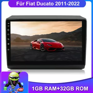 Für Fiat Ducato 2011-2022 9" Android 13 Autoradio GPS NAVI SAT DAB+ Carplay WIFI - Bild 1 von 12