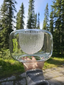 Timo Sarpaneva "Finlandia" art glass large centerpiece bowl Iittala Finland 3375 - Picture 1 of 12