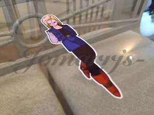 Dragon Ball Z Anime Android 18 autocollant décalcomanie vinyle signe bande dessinée DBZ - Photo 1/10