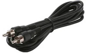 C&E 25ft Premium RCA Male to Male M/M Black Stereo Audio Cable for home theatre - Picture 1 of 2