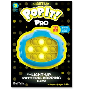 Pop It Spiel Buffalo Games Leuchtmuster Popping Pro 3 Modi Kindergeburtstag Spaß - Bild 1 von 8