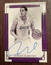 2016 National Treasures Platinum Jordan Clarkson Lakers AUTO. 45/75.