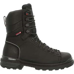 Rocky Rams Horn Lace To Toe Waterproof RKK0353 Mens Black Work & Safety Boots - Picture 1 of 5