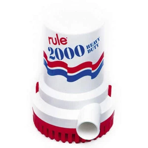 Bomba de sentina Rule 10 2000 GPH bomba sumergible no automática de 12 voltios - Imagen 1 de 1