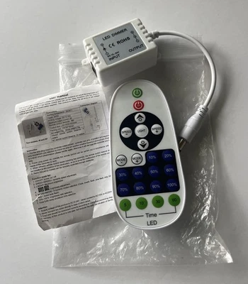 DC LED 12V 24V Light Dimmer Wireless IR 23Keys Remote Controller 6A 72W - Image 1 of 4