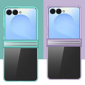 Plating Folding Case For Samsung Galaxy Z Flip7 Flip6 Flip5 4 3 Hinge Hard Cover - Picture 1 of 18