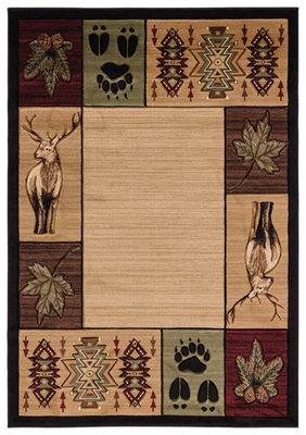 Alfombra 5x7 United Weavers Beige Bordeado Cubo 2055 41526 - Abril 5' 3" x 7' 6" Foto 1 de 2