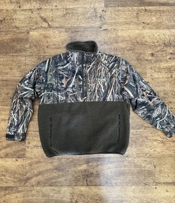 Drake Waterfowl MST Guardian Flex Sherpa Fleece Eqwader Quarter Zip Mens XL - Image 1 of 4