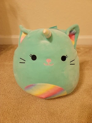 ORIGINAL SQUISHMALLOW KELLYTOY CATICORN NICOLE PLUSH STUFFED BOOK BAG /BACKPACK - Image 1 of 4