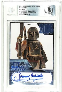 Tarjeta firmada 2008 Star Wars OPX Fan Days Jeremy Bulloch #P3 Beckett Bas losa - Imagen 1 de 3