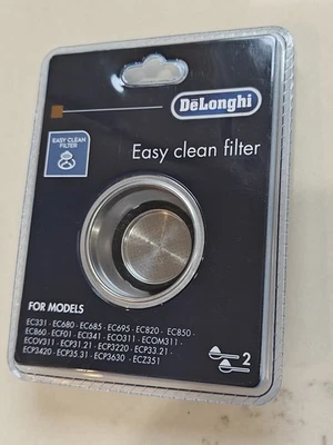 Легко чистить 1 чашка фильтр подходит De'Longhi эспрессо/капучино машины новый - Изображение 1 из 4