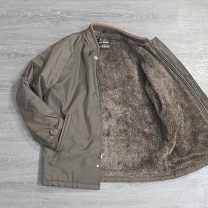 Chaqueta de Colección Sears Sportswear Años 70 Scovill Cremallera Piel Sintética Marrón Vinilo Para Hombre Grande 40 - Imagen 1 de 23