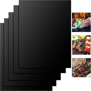 5 x Dauerbackfolie Premium Backmatte Backofenfolie BBQ Grillmatte 40x33 schwarz - Bild 1 von 7