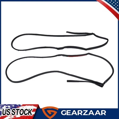 Vedação de borracha de porta tira meteorológica para Nissan SENTRA 2013-2018 82831-3RA0A-A11 par - Imagem 1 de 4