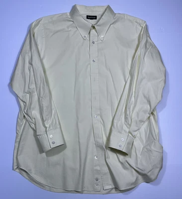 Рубашка на пуговицах мужская PAUL STUART размер X-Large XL повседневная желтая L/S хлопок - Изображение 1 из 4