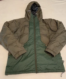 Ride Snowboards grün Daunen gefüllt Ski Snowboard Parka Herren Large M mit Kapuze - Bild 1 von 11