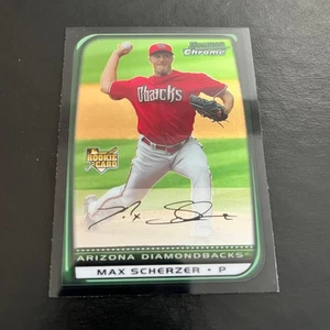 2008 Bowman Chrome Rookie #BDP33 Max Scherzer Arizona Diamondbacks - Picture 1 of 2