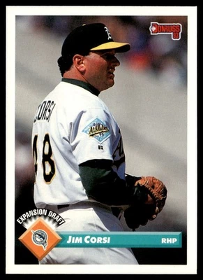 1993 Donruss Jim Corsi Florida Marlins #741 - Image 1 of 2