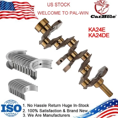 Kit de reconstrucción de motor KA24E KA24DE cigüeñal para Nissan 240SX AXXESS ALTIMA 2,4 L Foto 1 de 4