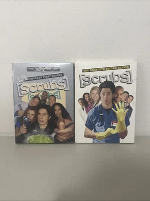 Scrubs: The Complete First And Second Season (DVD, 2001) Lot Of 2 Foto 1 de 4