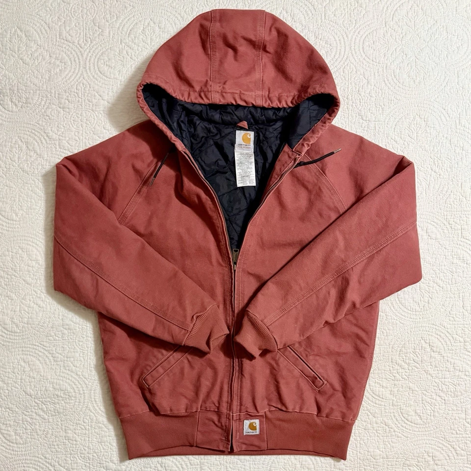 Vintage Carhartt Active Jacket Womens Large Vintage Rose / Pink - Rare WJ014 VRS - Image 1 of 4
