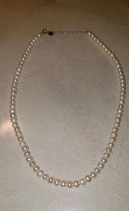 Vintage STAUER Sterlingsilber Halskette Süßwasserperlen 20" - Bild 1 von 3