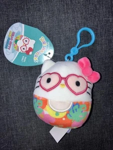 Squishmallows Sanrio Clip Hello Kitty Spring Time 3.5 Inch Soft Plush New - Picture 1 of 3