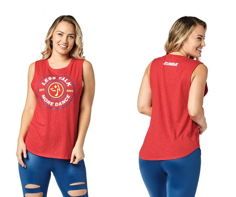 Camiseta sin mangas Zumba Est 2001 - Rojo Rudy ~ S M L ~ ¡Envío gratuito! ¡Nuevo! Foto 1 de 1