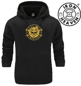 Felpa con cappuccio nativi americani palestra abbigliamento bodybuilding allenamento boxe top MMA - Foto 1 di 4