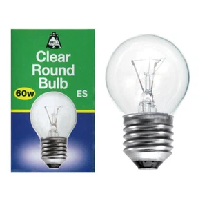 BELL 01870 - 60W 240V ES E27 Warm White Golf Ball 45mm Clear Round - Picture 1 of 2