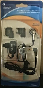 Cell Phone Handsfree Headset 2.5mm Pin Multiple Compatibility and Adapters - Picture 1 of 6