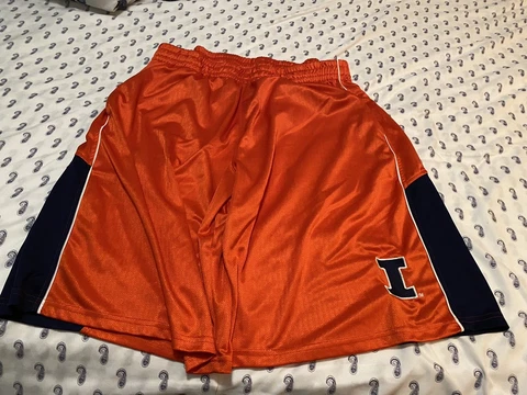 Authentic NCAA Illinois Fighting Illini orange Pro Edge size xl shorts Cover