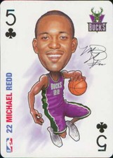 2006-07 All Pro Playing Cards #5 Michael Redd Milwaukee Bucks
