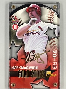 Baseball MARK MCGWIRE 24K Gold Signed  Card Limited Edition #1648 Card