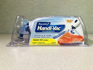 NEW Reynolds Handi-Vac Hand Pump Vacuum Sealer Freezer Storage bag starter Kit - Picture 1 of 6
