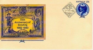 75th Anniversary of Scouting & 13th Australian Jamboree (AP PSE SC) 29/12/1982  - Picture 1 of 1
