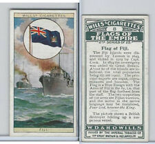 W62-135b Wills, Flags of the Empire, 2nd, 1929, #8 Fiji