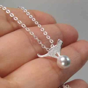 CAT on a Ball Pendant Necklace Matte Finish 925 Sterling Silver With Chain Q - Picture 1 of 4