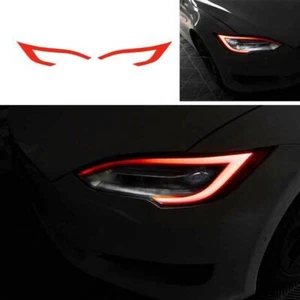 Película adhesiva protectora de cejas faros rojos para Tesla Modelo S/X 2018-2022 2 piezas - Imagen 1 de 8