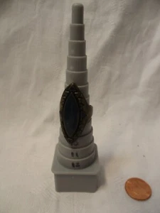 Vintage Messing? Ring Diamantform Blau Emaille Größe 8 - Bild 1 von 3