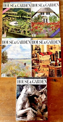 House & Garden 1985-1986 Lot of 5 Hugh Newell Jacobsen Sister Parish Fourcade - Image 1 of 4