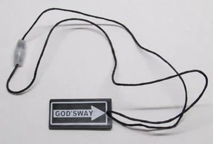 GODS WAY Street Sign Breakaway Unlatchable NECKLACE NEW Jesus - Picture 1 of 4