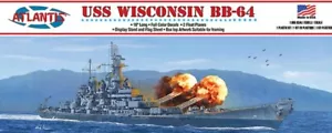 Atlantis Models 3006 1/665 USS Wisconsin BB64 Schlachtschiff (früher Monogramm) - Bild 1 von 1