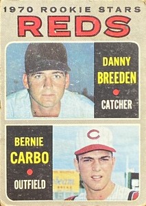 1970 Topps Rookie Stars #36  Danny Breeden Bernie Carbo Cincinnati Reds Card